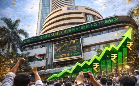 शेयर बाज़ार में आज ज़बरदस्त तेजी